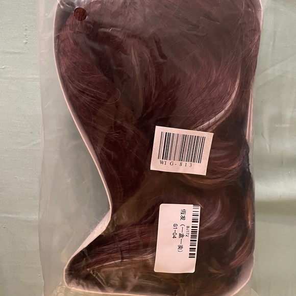 Shoulder Length Brown and Grey Synthetic Wig Unopened Brand New - Picture 4 of 4